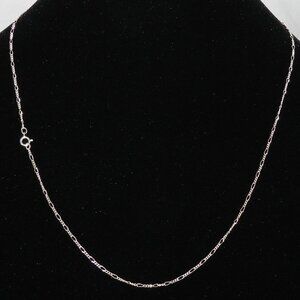 NEW 20" Figaro 1.6mm .925 Sterling Silver Chain Necklace Spring Ring Clasp CN212